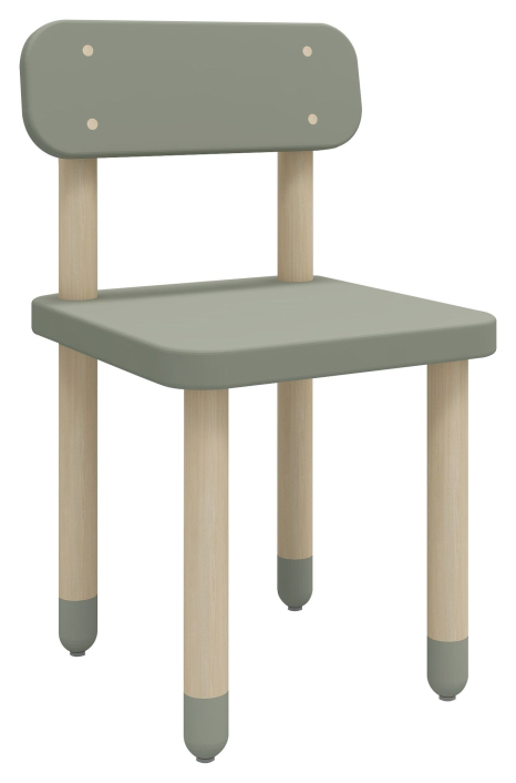 flexa-dots-stol-med-rygglen-mdf-og-ask-gronn