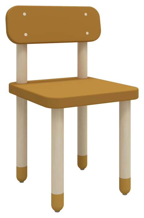 flexa-dots-stol-med-rygglen-mdf-og-ask-gul