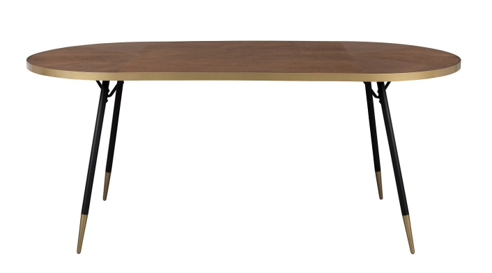 homii-denise-spisebord-ovalt-brun-gyllen-180x90