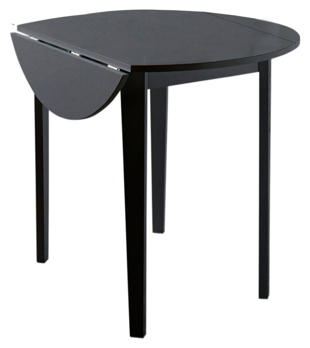 truman-spisebord-svart-med-2-klaffer-o91