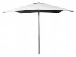 Cane-line Shadow parasoll m/snor, 3x3 m, Lysegrå, aluminium