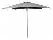 Cane-line Shadow parasoll m/snor, 2x2 m, Lysegrå, aluminium