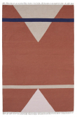 Nordal Sharp Ullteppe - Terracotta/Pink/Beige, 160x240