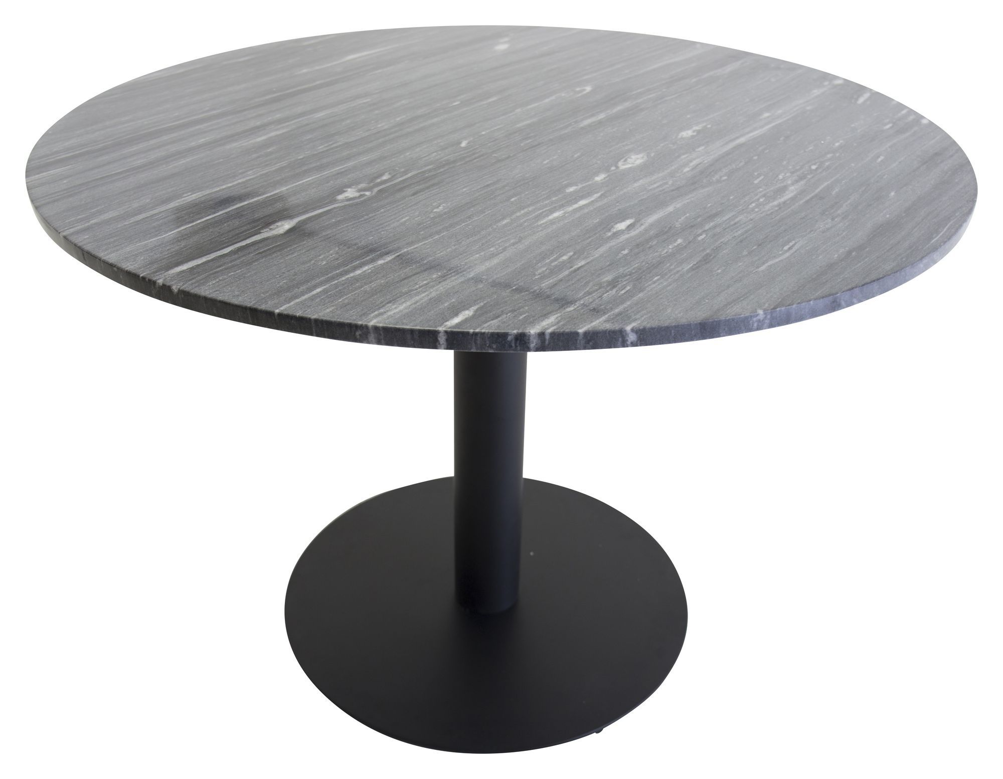 Venture Design Estelle Spisebord, Gråsort marmor, Ø106